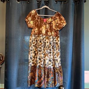 Boho Floral Cotton Dress